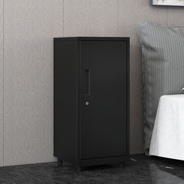 Black Single Door Short Cabinet