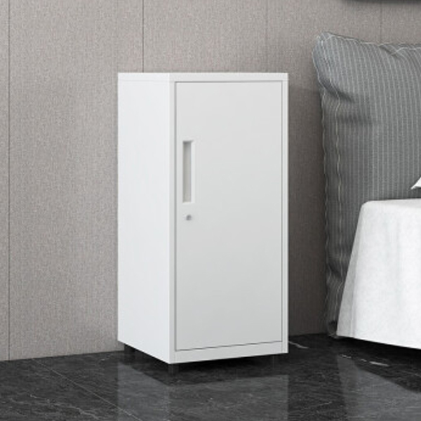 White Single Door Short Cabinet