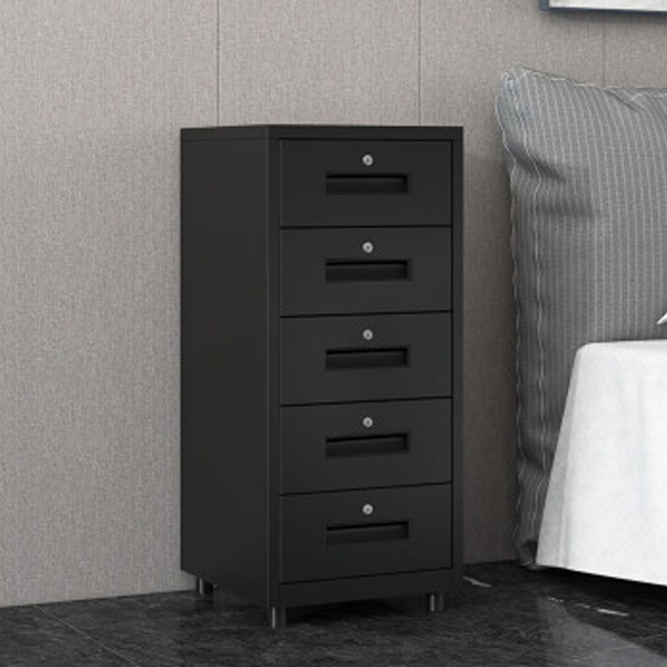 Black five drawers cabinet