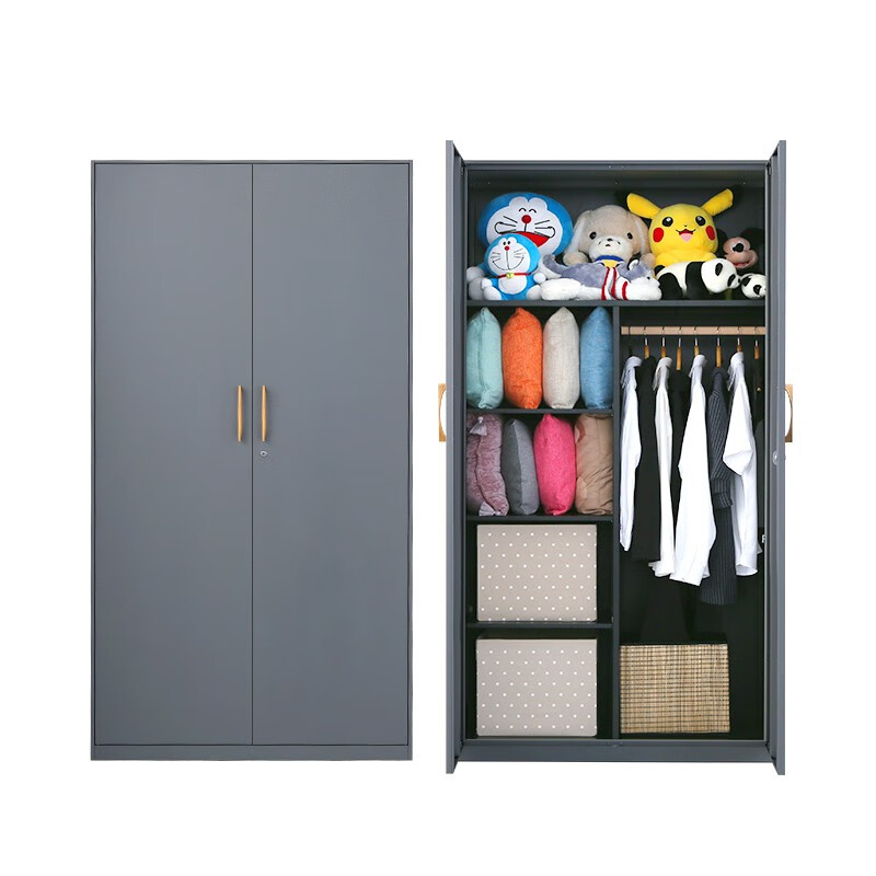 Double-door Three-layer locker