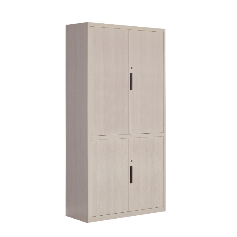 Cherry Wood Double Section File Cabinet