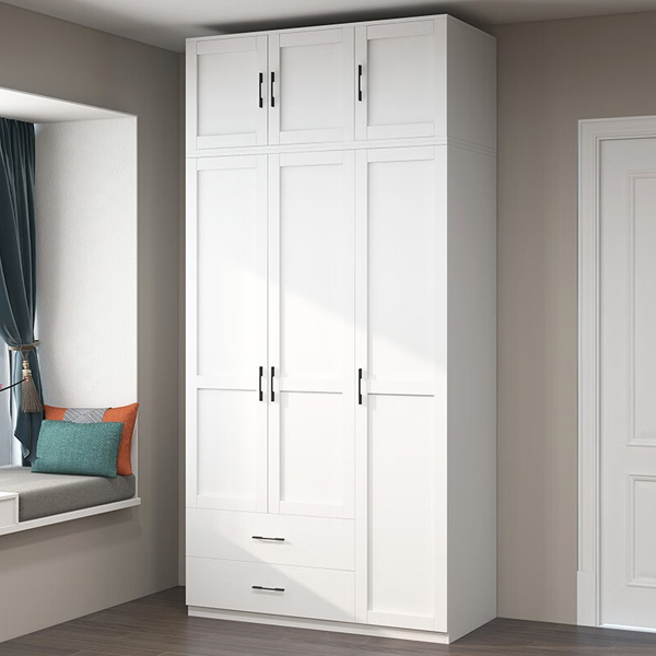 Wide Wardrobe with Drawers and Top