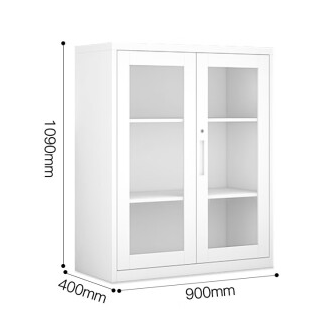 Glass Doors Low Cabinet