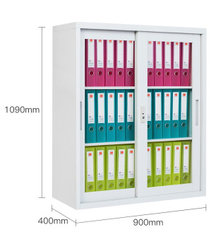 Short Glass Door Metal Cabinet