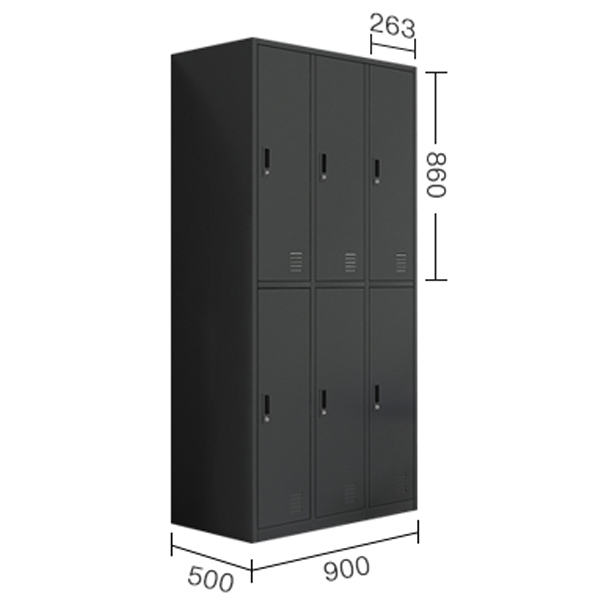 Three Lines 6 Doors Locker