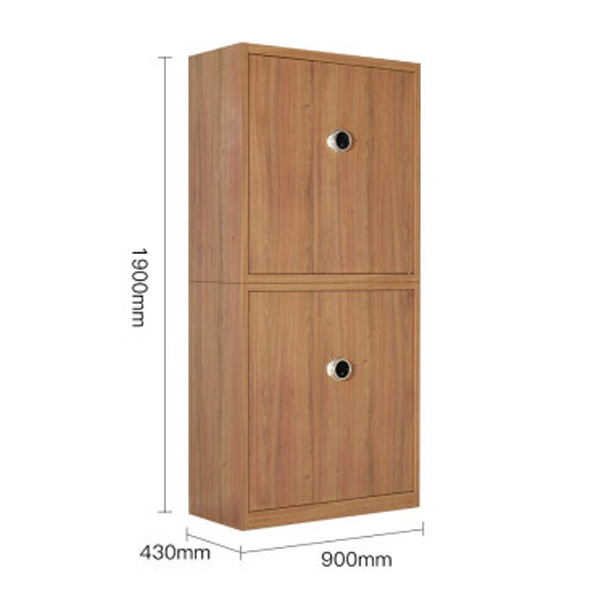 Oak Double Section Confidential Cabinet