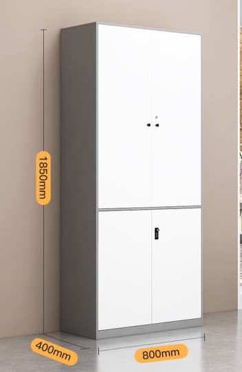 Unequal Body Through Double Section Cabinet