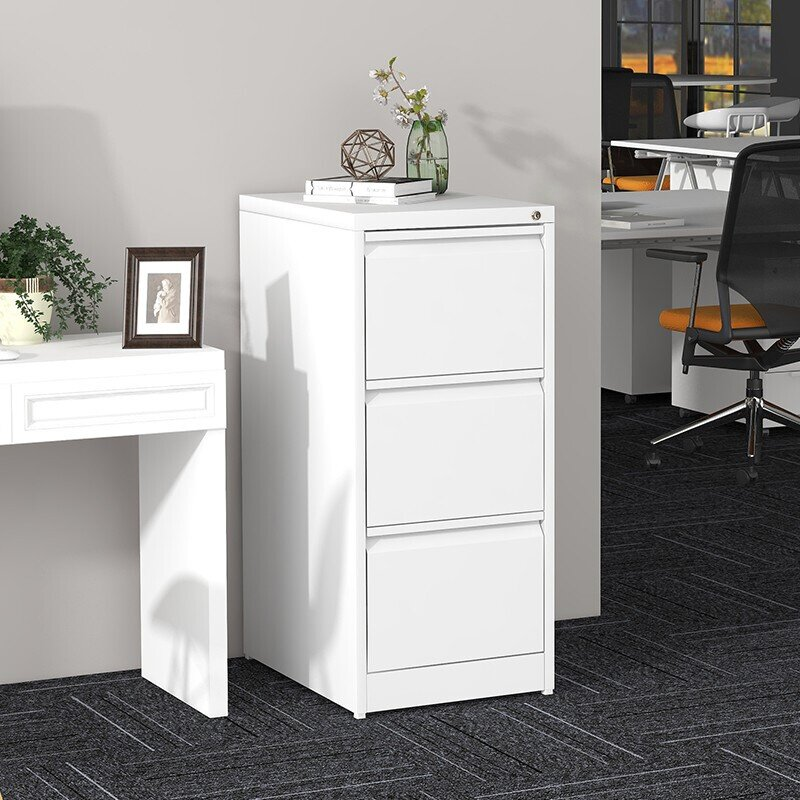 White three drawers cabinet