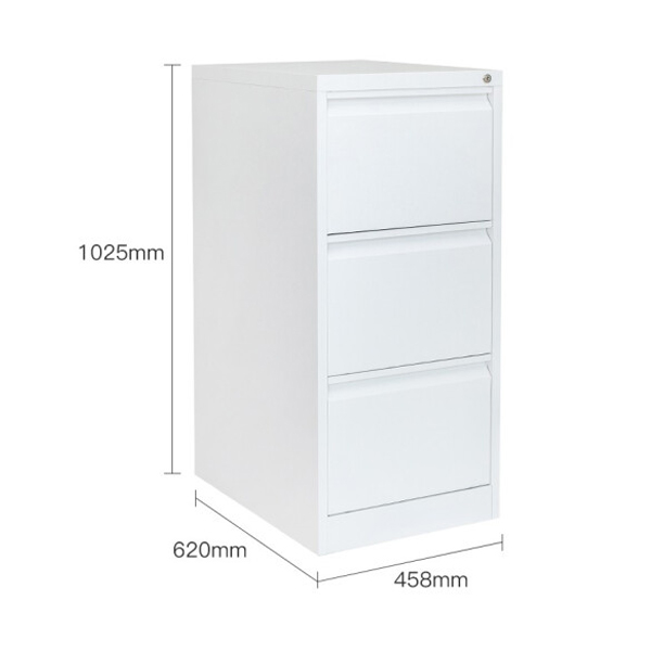 White three drawers cabinet