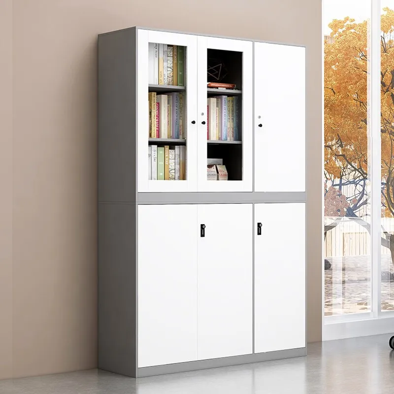 Split Six-door Glass Bookcase