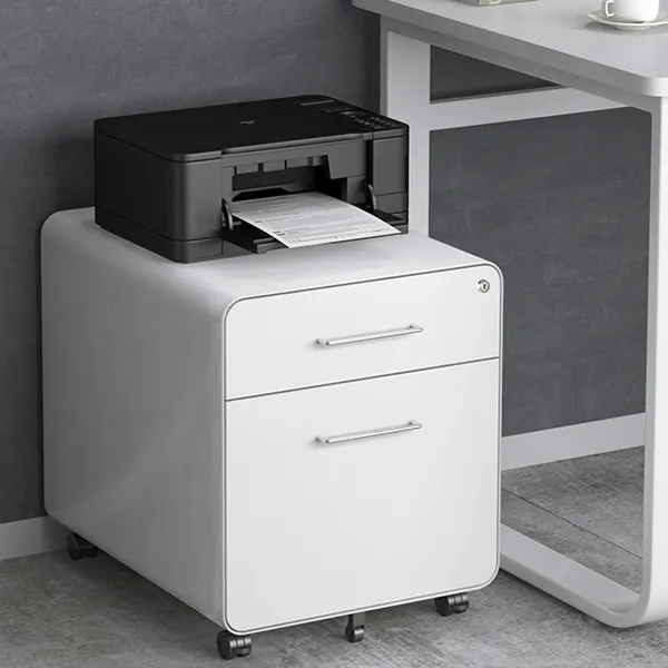 Two Drawer Arc Mobile Cabinet