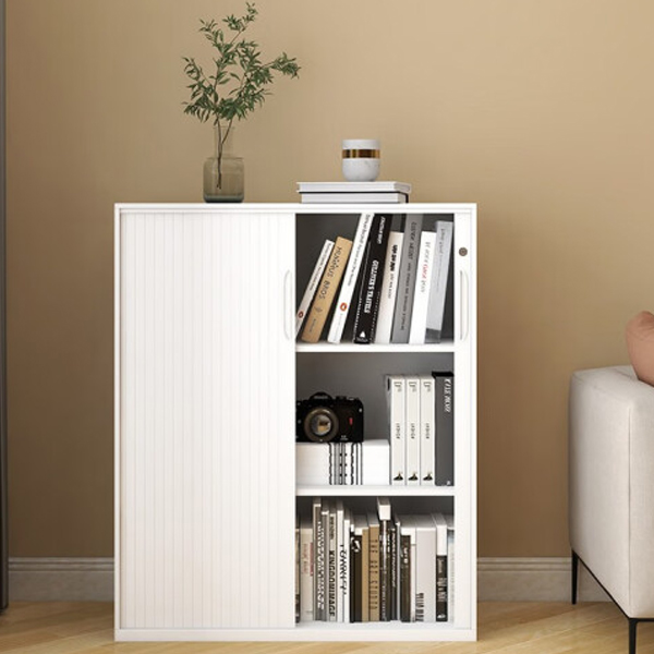 Three Layer Rolling Door Cabinet