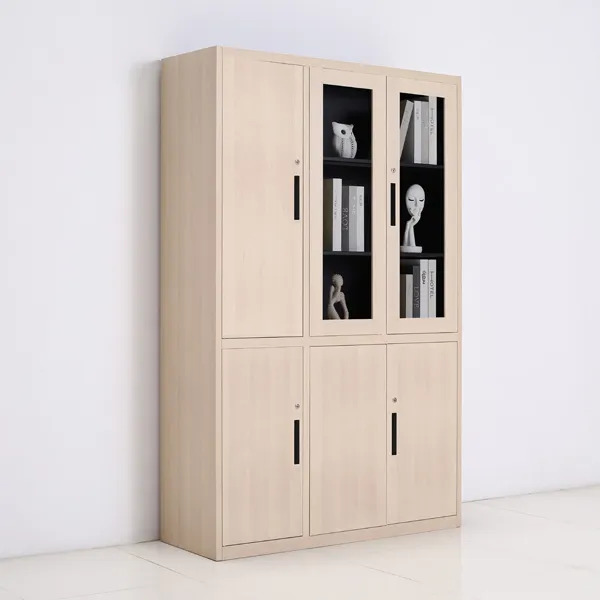 Cherry Wood Six-door Bookcase (Left)